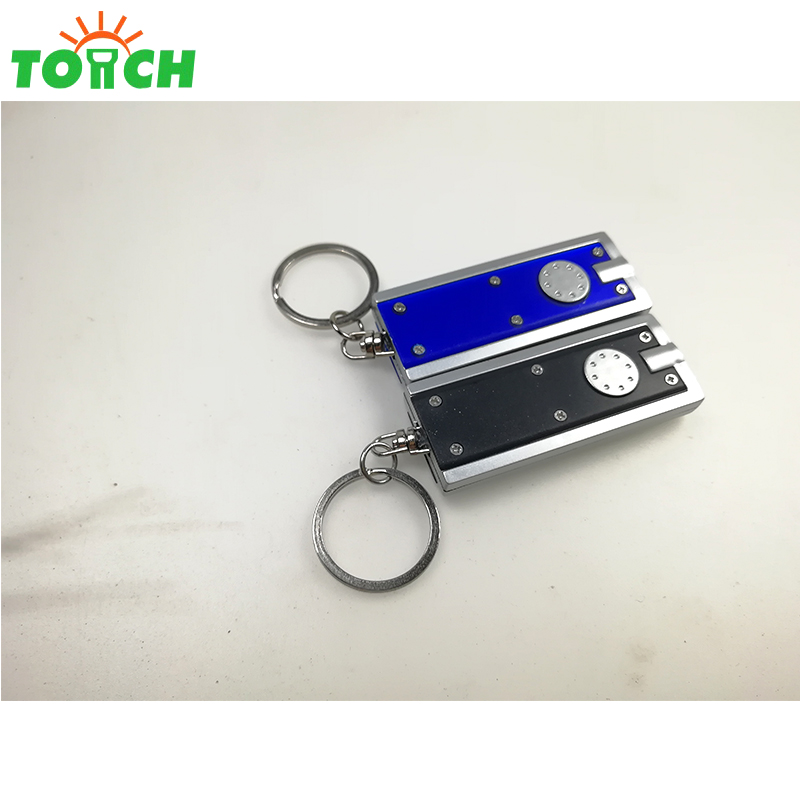 Hot sale led keychain torch flashlight mini led key chain light with keyring