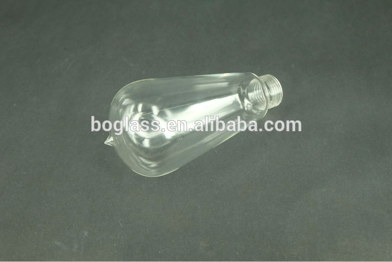 clear pyrex glass bulb shell with M22 screw; Edison bulb