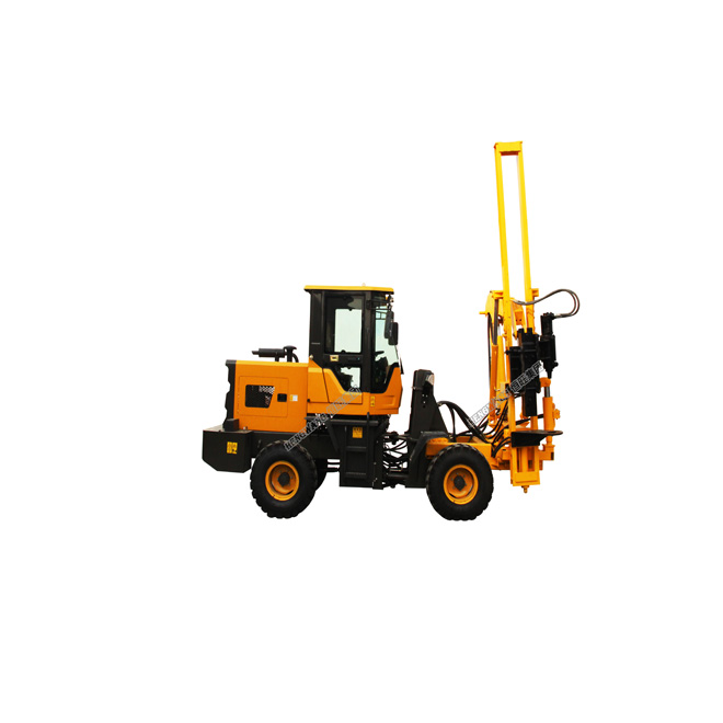 CE certificate approve excavator mounted guardrail pile driver sales