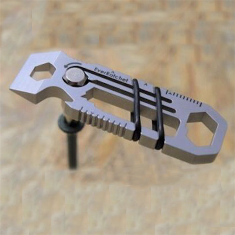 Bottle Opener Multi-Function Tools Wrench Portable Multitool 6 in 1 EDC Gadget Outdoor Equipment Camping Keychain Supplies