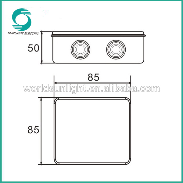 85*85*50 IP55 ABS cable connection junction box