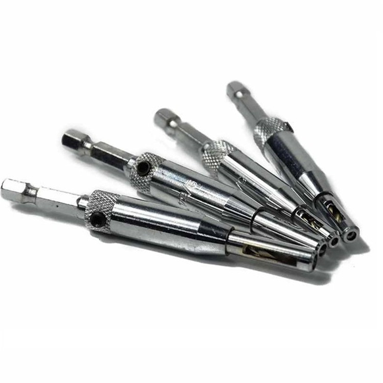 Wood Drilling Door Window Pin Cabinet Woodworking Drilling HSS Self Centering Hinge Drill Bits Set