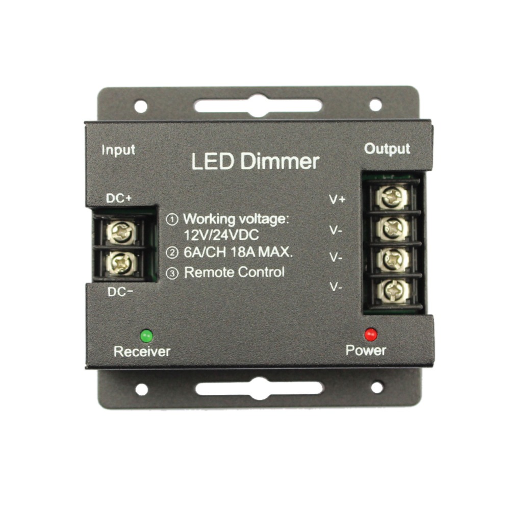 good price DC12V~24V RF 11 key iron shell led remote dimmer