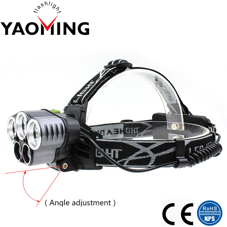 2*18650 Battery Rechargeable Zoomable Fast Track Head Flashlight Torch Explosion-proof LED Headlamp