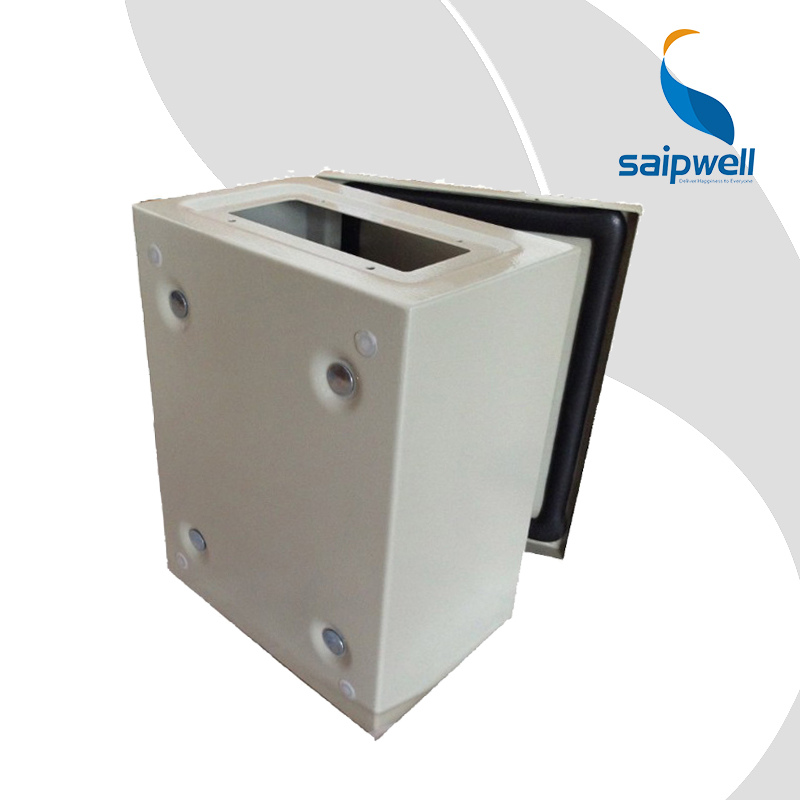 SAIPWELL 500*400*300mm Outdoor Electrical Enclosure Water Resistant Pole Mount Steel Enclosure