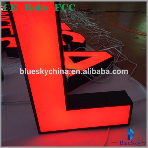 Factory Led frontlit stainless steel #304 resin diy led illuminated letterl led channel letter