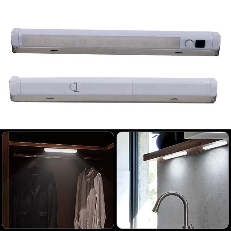 9 LED PIR Motion Sensor Night Light Wireless Wall Closet Lamp