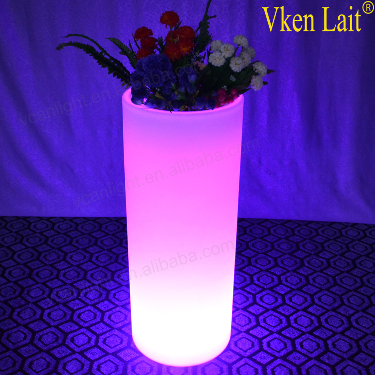 Large LED colours change Light flowerpot Planter to home or garden