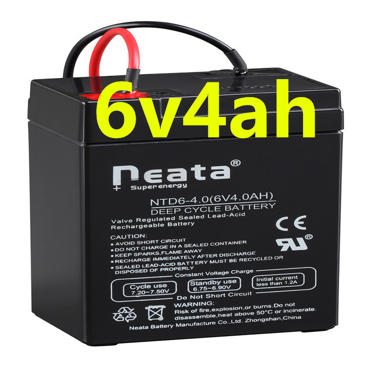 Neata Seal Lead Acid Maintenance Free AGM Battery 6v4ah