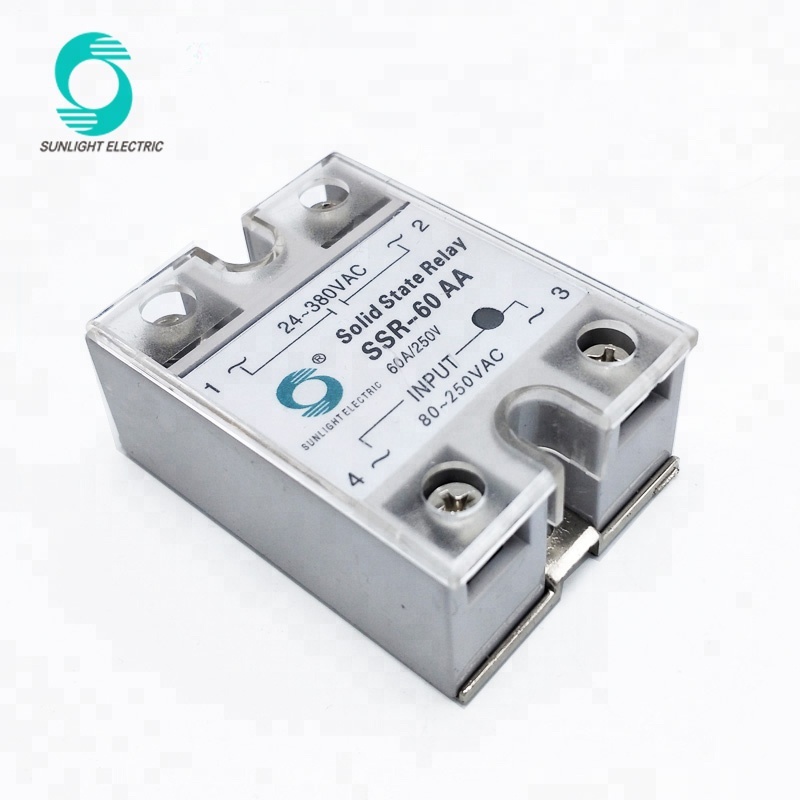 SSR-50AA-H 50A 90-250VAC input 90-480VAC output single phase ac to ac ssr solid state relay
