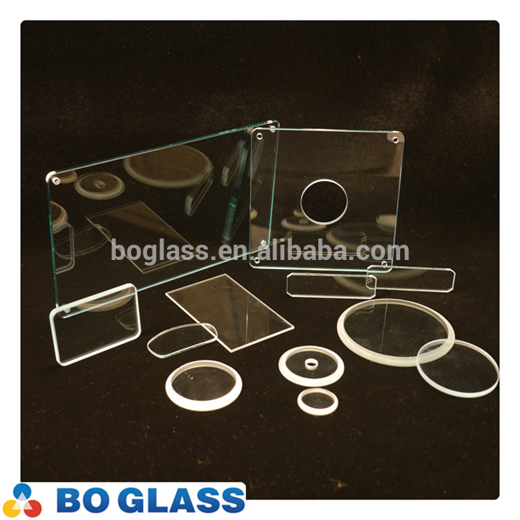 clear tempered glass sheet with cut holes for lighting cover