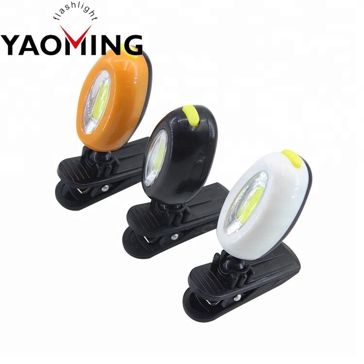 Ultra Bright COB LED Flashlight Hat Clip Light Headlamp Cap