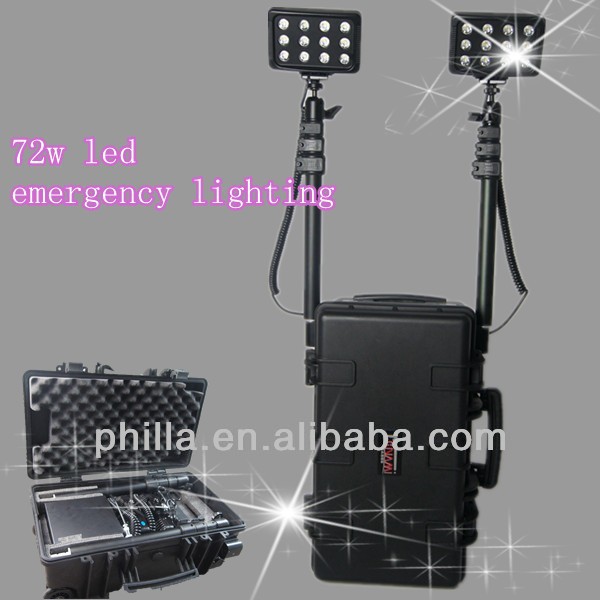 Portable ABS Case 72w led flood lighting fixture RLS-72W Remote Area Lighting Systems railway maintenance light