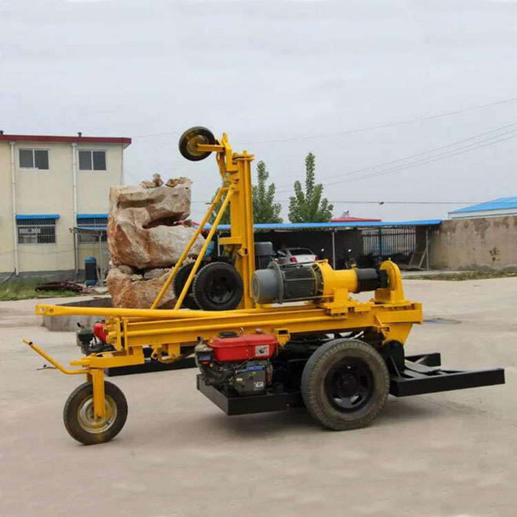 150m geotechnical investigation drill rig Pneumatic mobile Rock Drilling Rigs