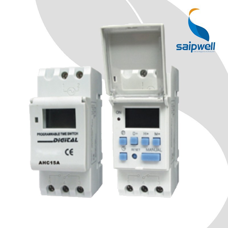 SAIP/SAIPWELL Weekly Programmable Electronic Digital Timer Switch (AHC15A)