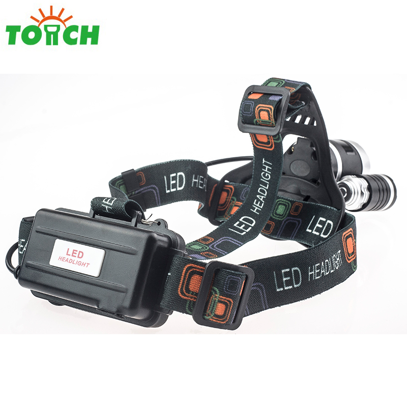 Hot Selling High power 3 * T6 LED Headlights portable waterproof headlamp for Camping Hiking