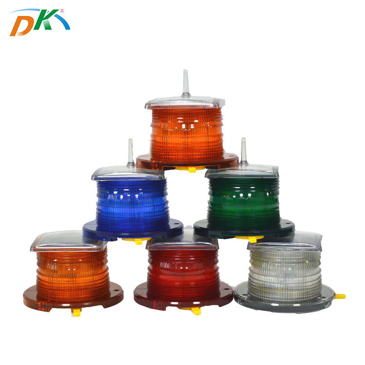 DK led solar aircraft warning light system for tower building light