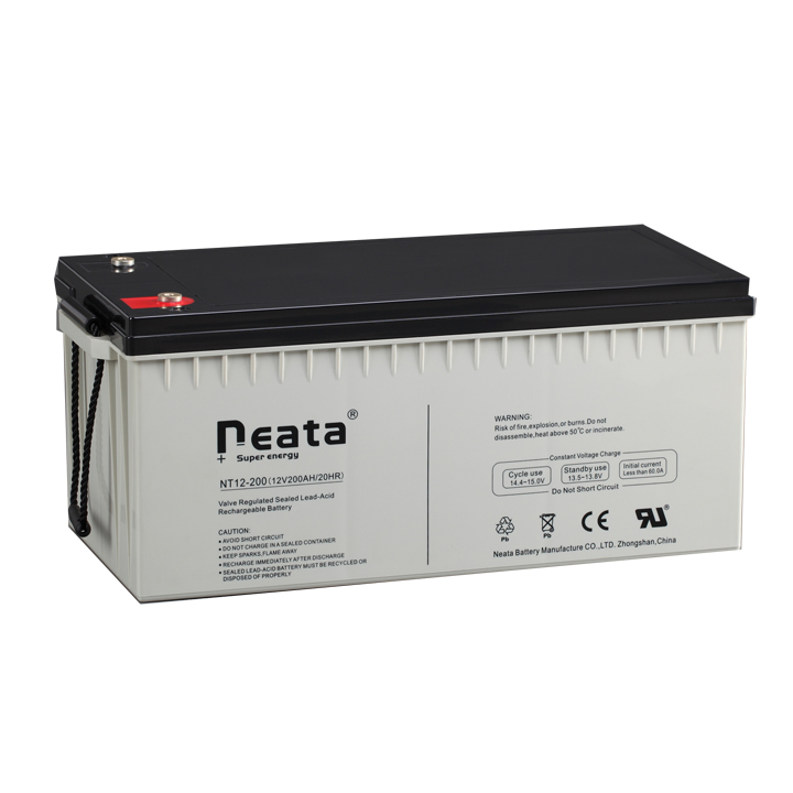 Deep cycle solar lead-acid battery storage 12v 200ah ABS case copper Pb terminal Canton factory producer