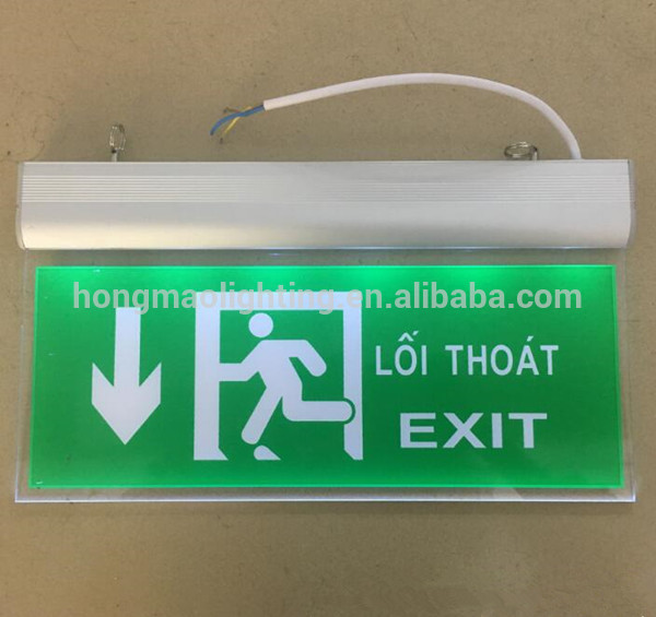 120V 240V 277V 4.8V 3.6W led acrylic exit sign from HONGMAO Factory with Low price