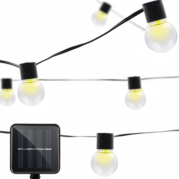 Outdoor LED Commercial Grade Patio Lights Solar Holiday Light Displays Holiday Light Led String