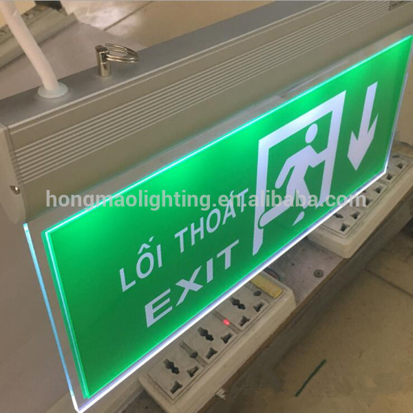 Best Manufacturer rechargeable running man led emergency lamp Vietnamese emergency exit sign