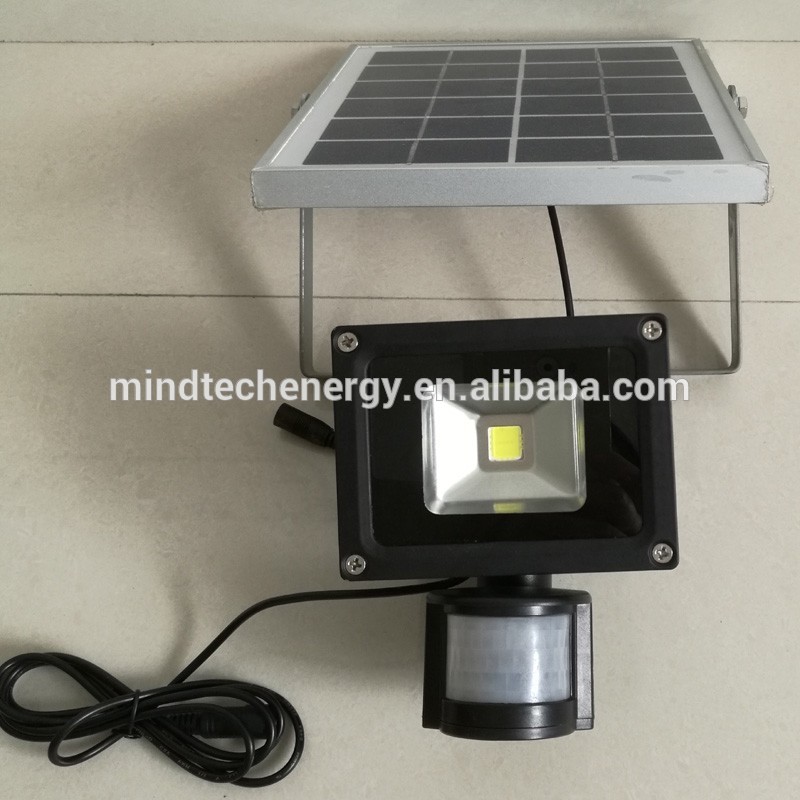 Outdoor rechargeable portable solar garden lamp with PIR