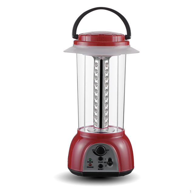 cheap portable LED outdoor camping lantern with radio