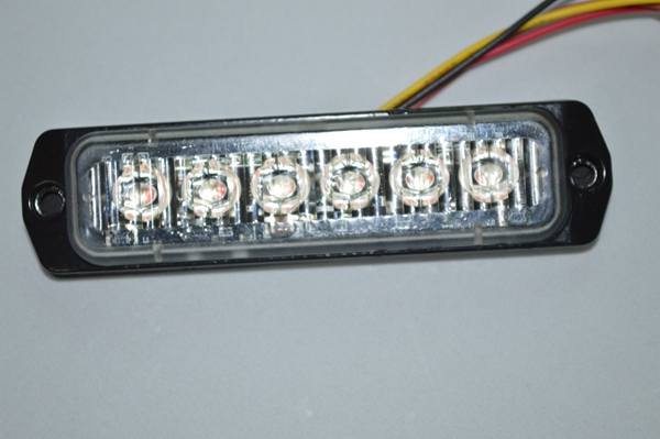 6 Led 18W grille flashing strobe led warning light head suppliers