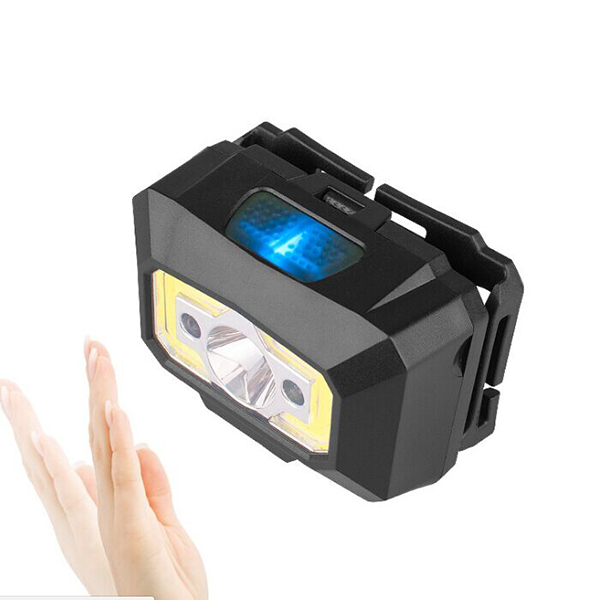 High Power Super Bright Mini Waterproof USB Rechargeable LED Headlamp with sensor