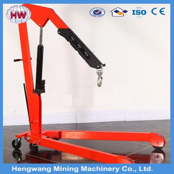 supply hydraulic crane 2 ton foldable shop crane