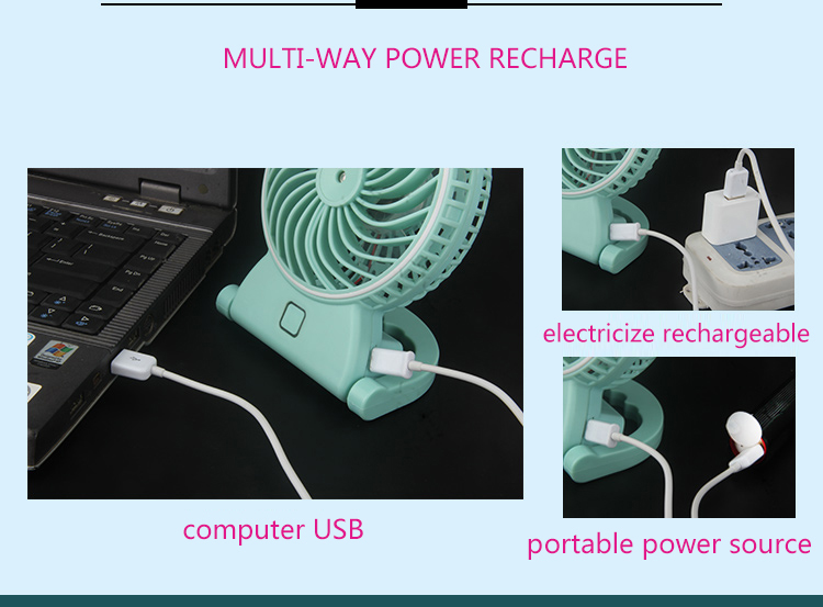 Direct factory rechargeable battery operated powered standing fan