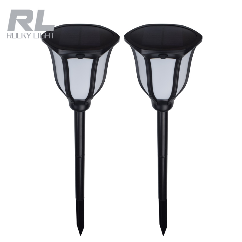Flame/RGB solar garden light waterproof torch lamp