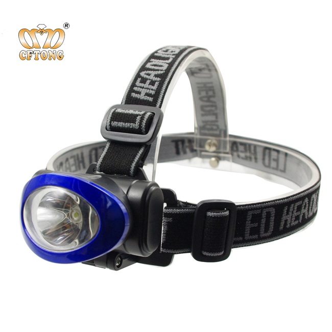 Factory Low Price Long Work Time White Light Led Headlamp Emergency Camping Hunting 1w Headlight