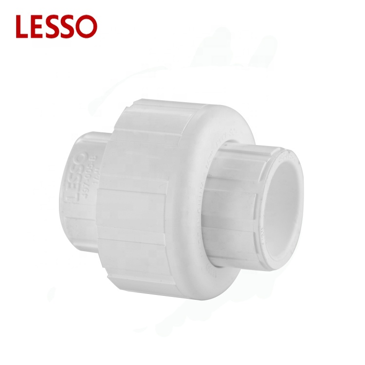 LESSO ASTM standard PVC SCH 40 Schedule 40 fittings union W/O ring seal