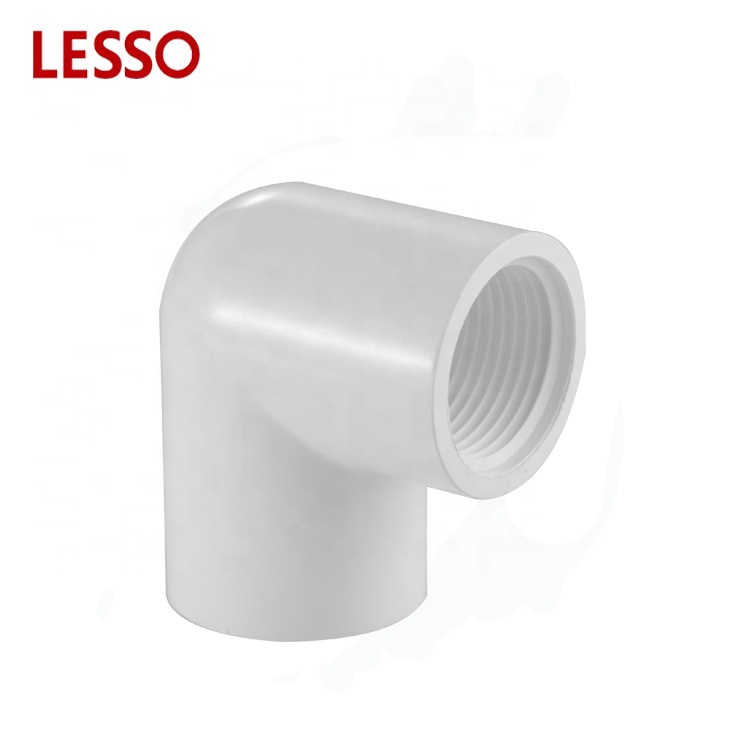 LESSO ASTM standard PVC SCH 40 Schedule 40 fittings 90 degree elbow with female thread