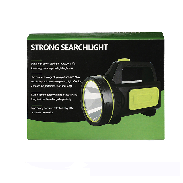 Led USB Chrge Rechargeable Plastic High Brightness Emergency Outdoor Handle LED Searchlight