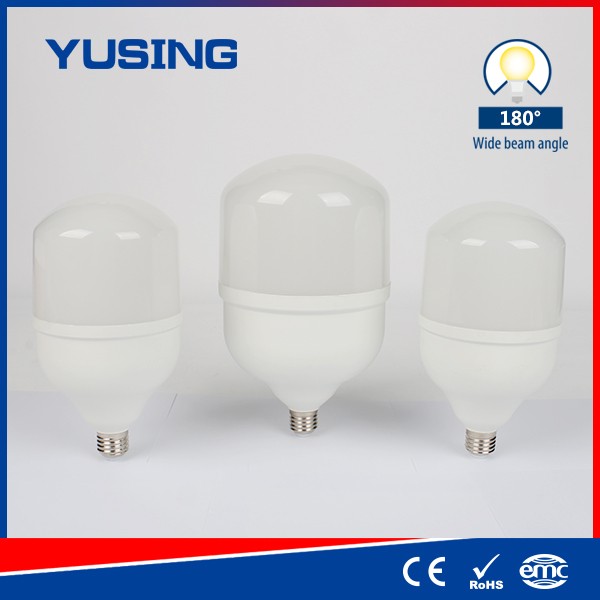 E27 5000 Lumen LED Bulb Light Industrial Plastic Cover LED Light Bulbs 60W