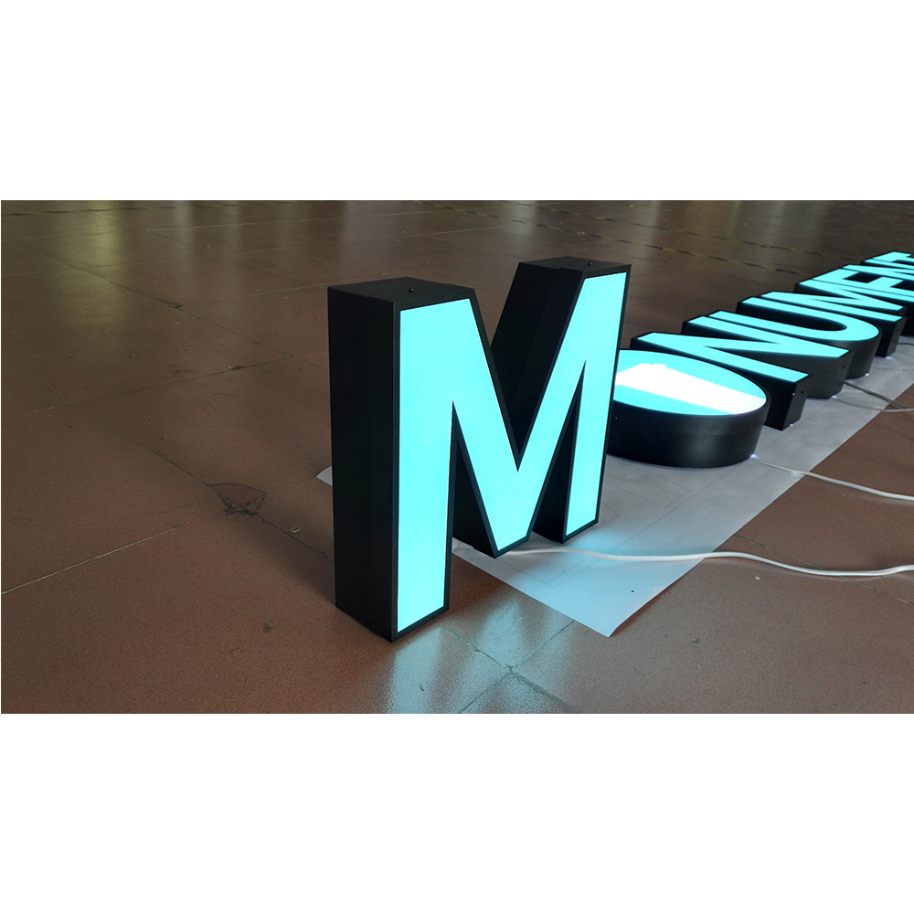 Custom led frameless led light letters decorative letters of word sign for advetisment of display