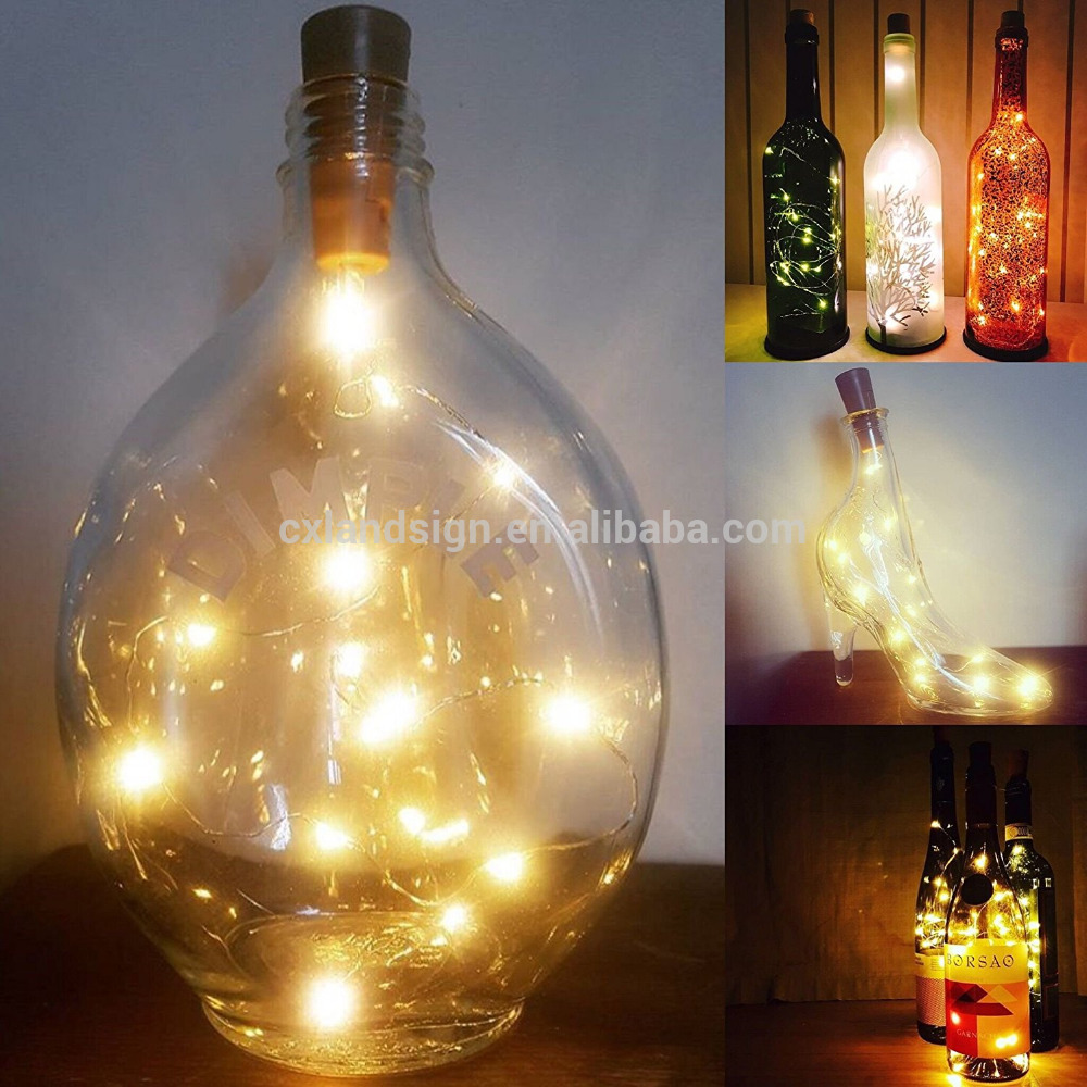 Festival decorative bottle led string lights,led liquor bottle lights