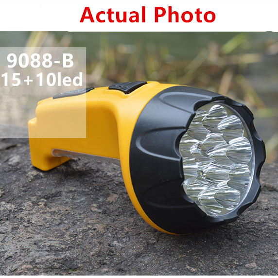 15 led rechargeable torch with 10leds side light