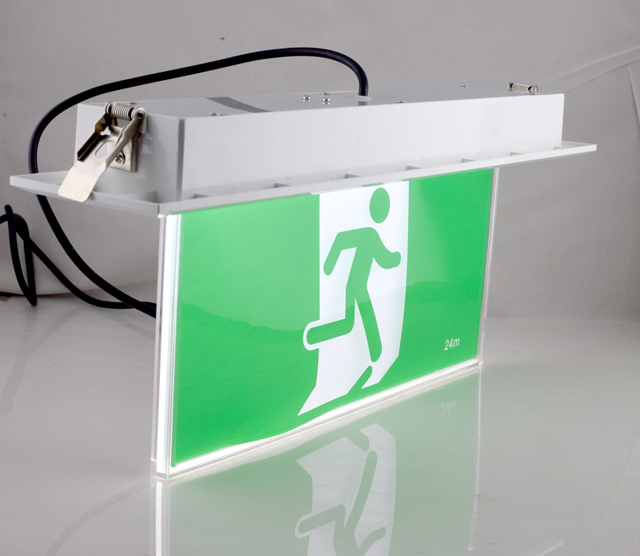 Ceiling Recessed Mounted LED Emergency Light Exit Sign warning Emergency escape signs
