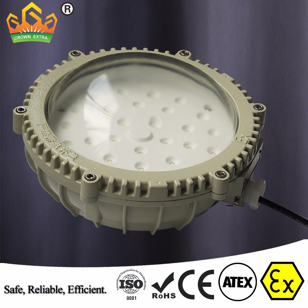 Explosion Proof 20W ~30W LED Marie Light Fixtures - Zone 1&2 - Ceiling - 110-240Vac - 4500K 6500K