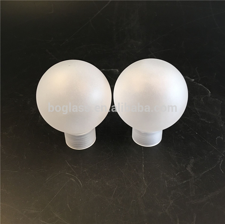 High quality with cheap price China export cylinder G9 transparent frosted screw glass shade for lamps