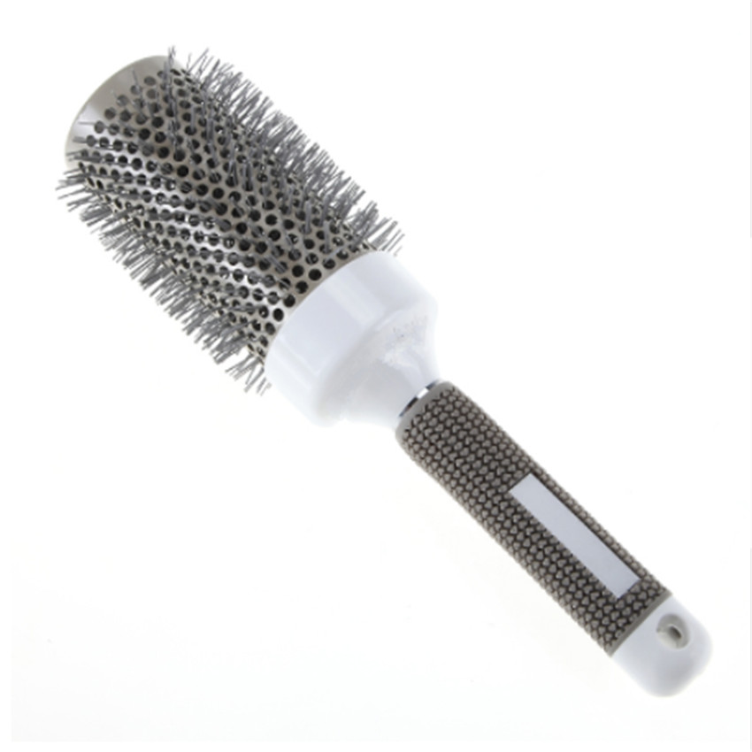 5 Sizes Ceramic Durable Curly Hairbrush Massage Round Hair Roller Comb Brush