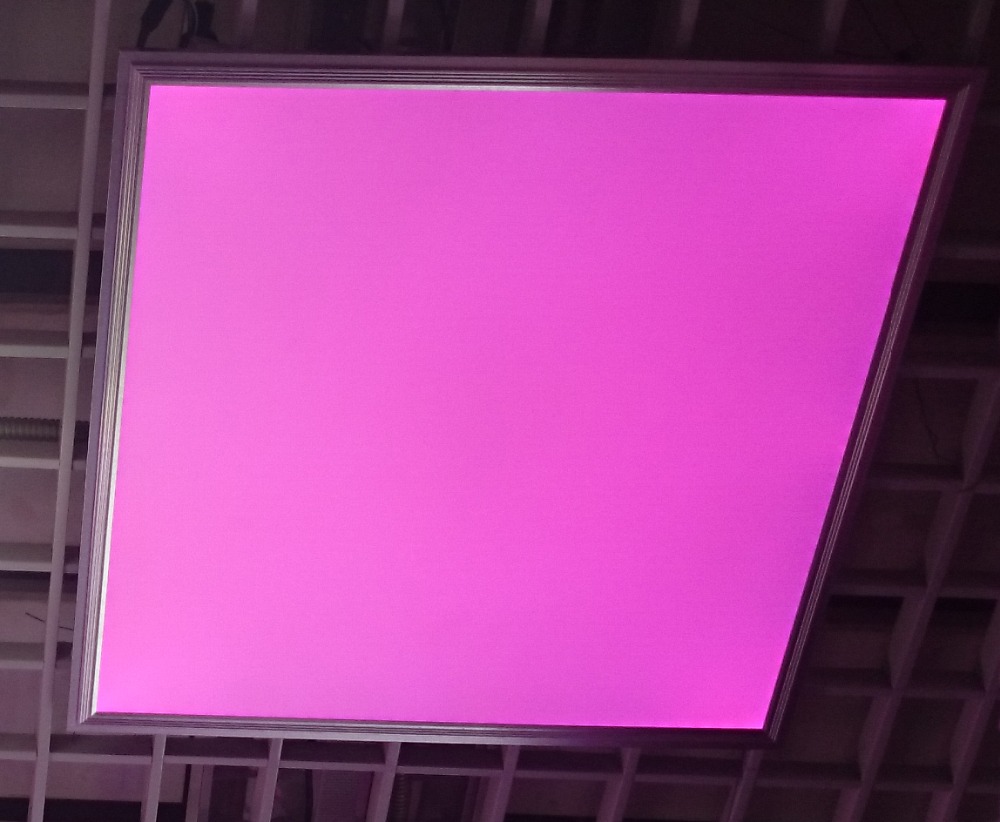 indoor RF remote control Square ceiling lampara 60x60cm 600x600 mm RGB flat led panel lights