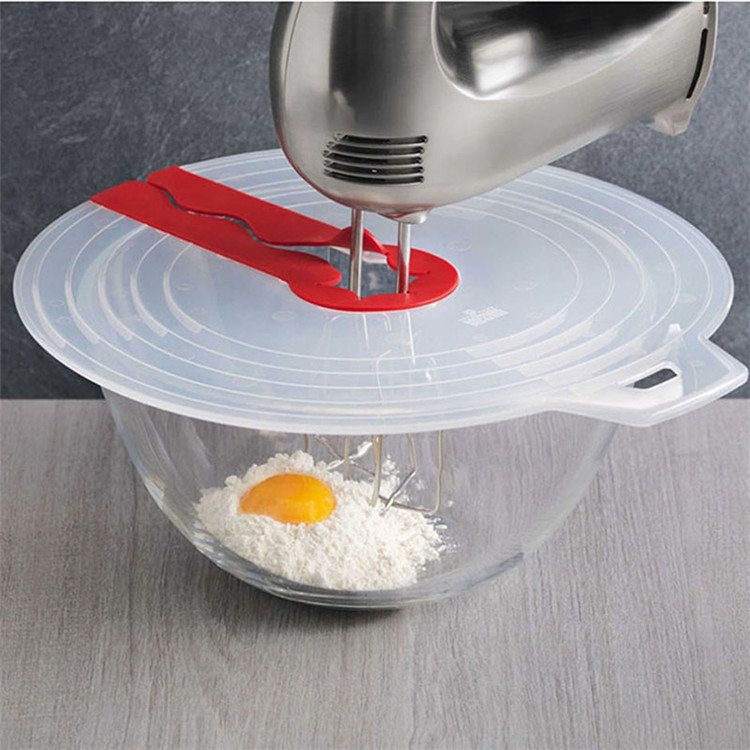 Eggs Mixer Anti Splash Cover Silicone Splash Guard Bowl Lid Kitchen Cooking Tool Splatter Screens Egg Beat Cylinder Splash Guard