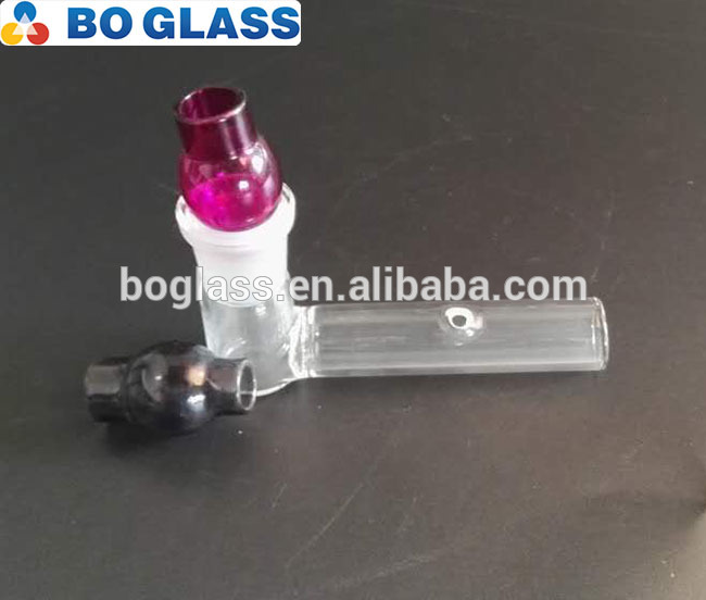 transparent glass tobacco pipe