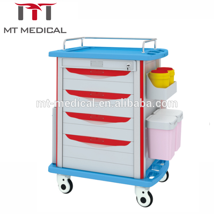 Professional manufacturer for mobile hospital emergency medicine drugs trolley cart in china
