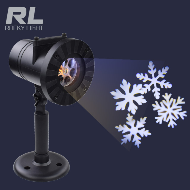 LED Landscape Projection Lam Outdoor/Indoor Moving White Snowflake Projection light for Christmas