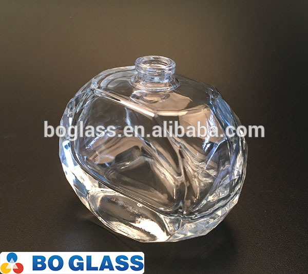 wholesale price custom design perfume cracked glass bottle